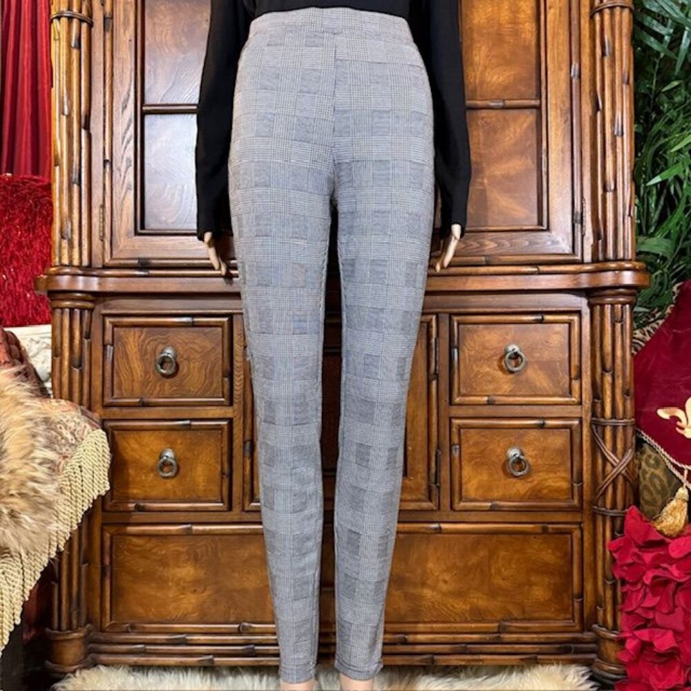 Black White Glen Plaid Legging